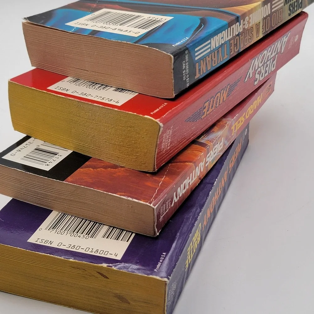Piers‎ Anthony Sci-Fi Lot 4 Paperback Politician Hard Sell Mute Battle Circle